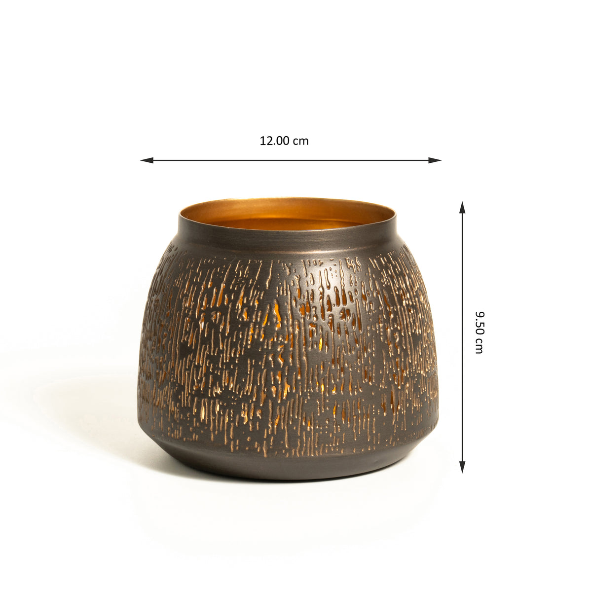 PLATTER WITH SET OF 4 T-LIGHT HOLDER