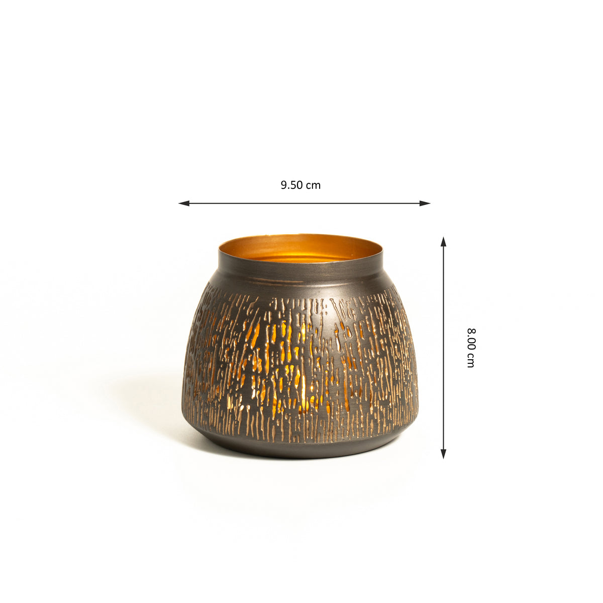 PLATTER WITH SET OF 4 T-LIGHT HOLDER