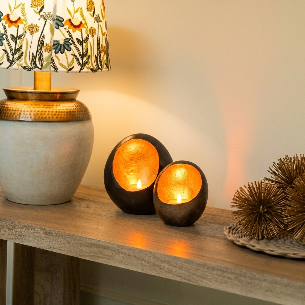 SET OF 2 T-LIGHT HOLDER