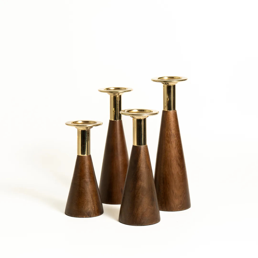 SET OF 4 TAPER CANDLE HOLDER