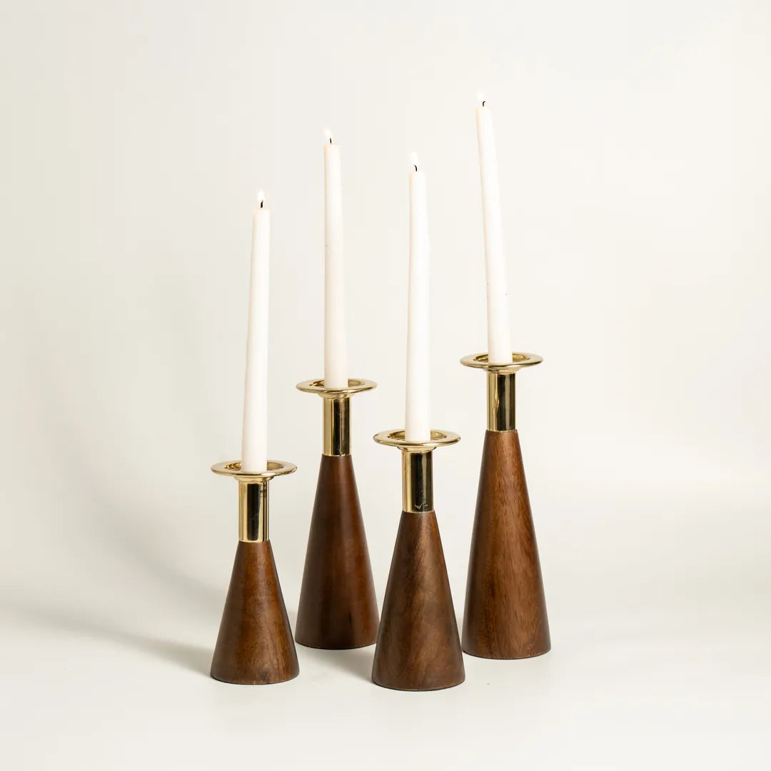 SET OF 4 TAPER CANDLE HOLDER