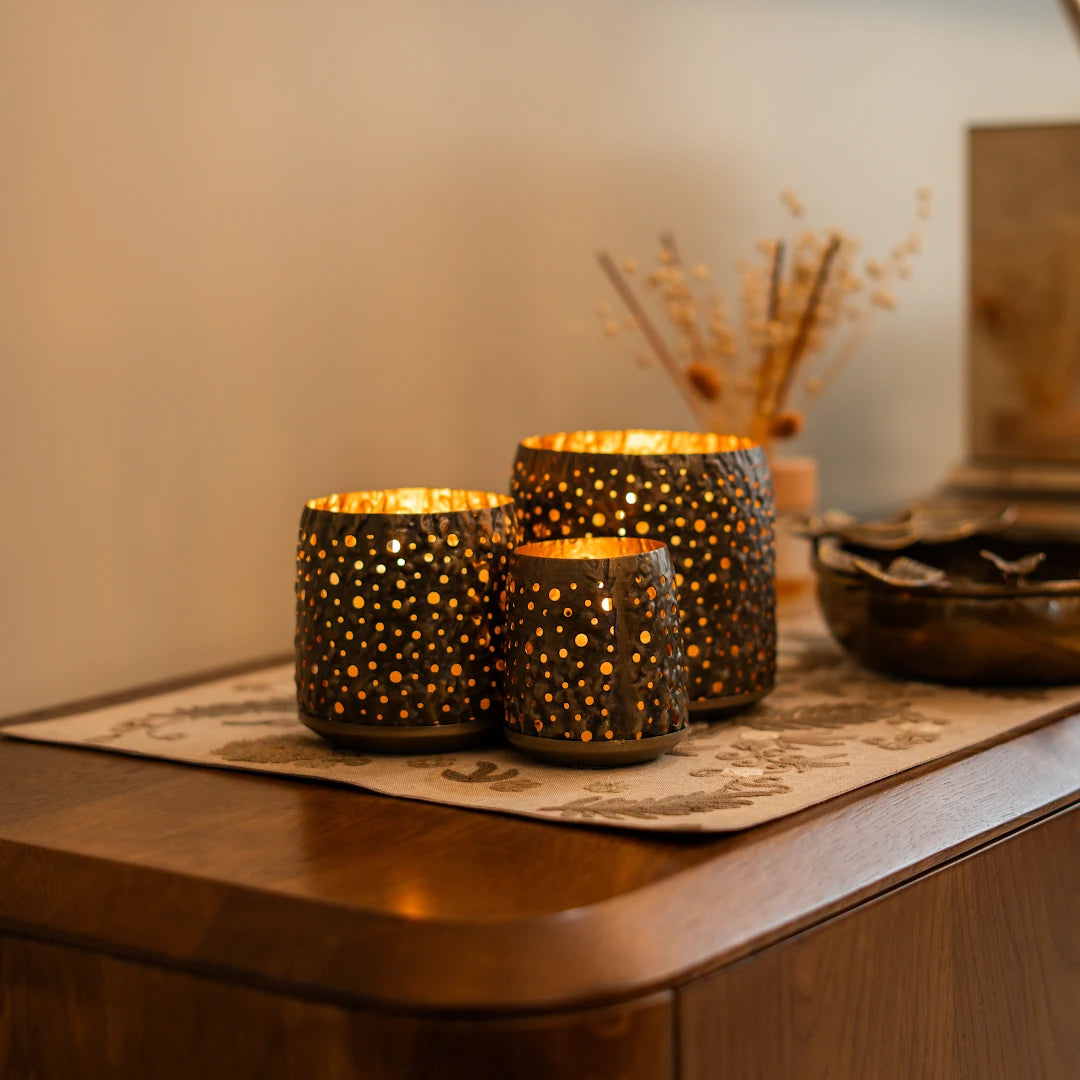 SET OF 3 T-LIGHT HOLDER
