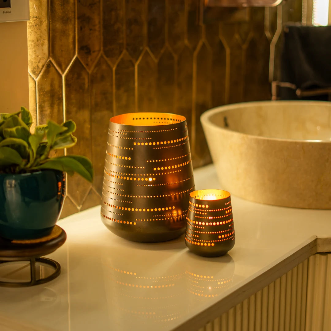 SET OF 2 T-LIGHT HOLDER