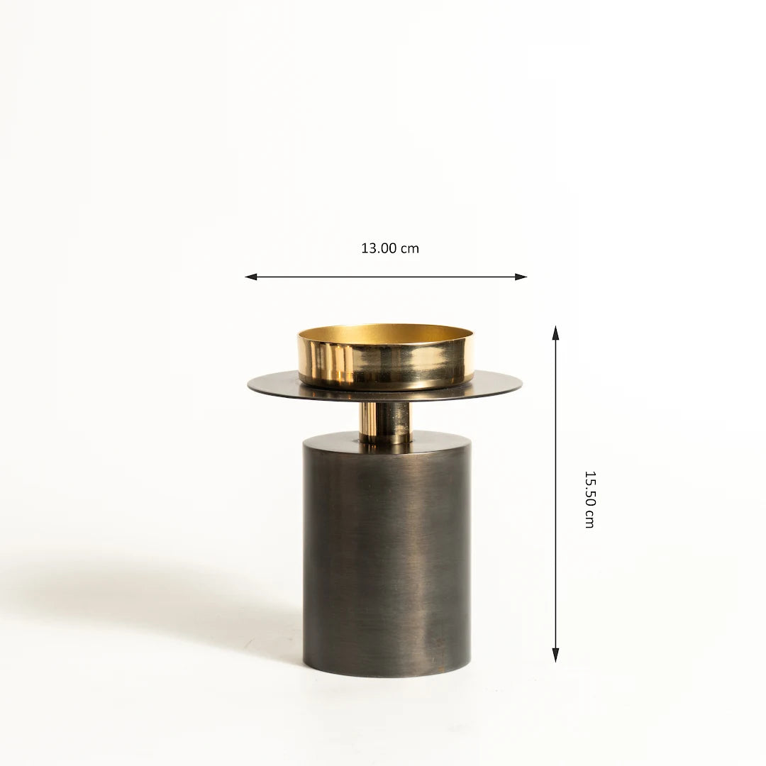 SET OF 2 PILLAR CANDLE HOLDER