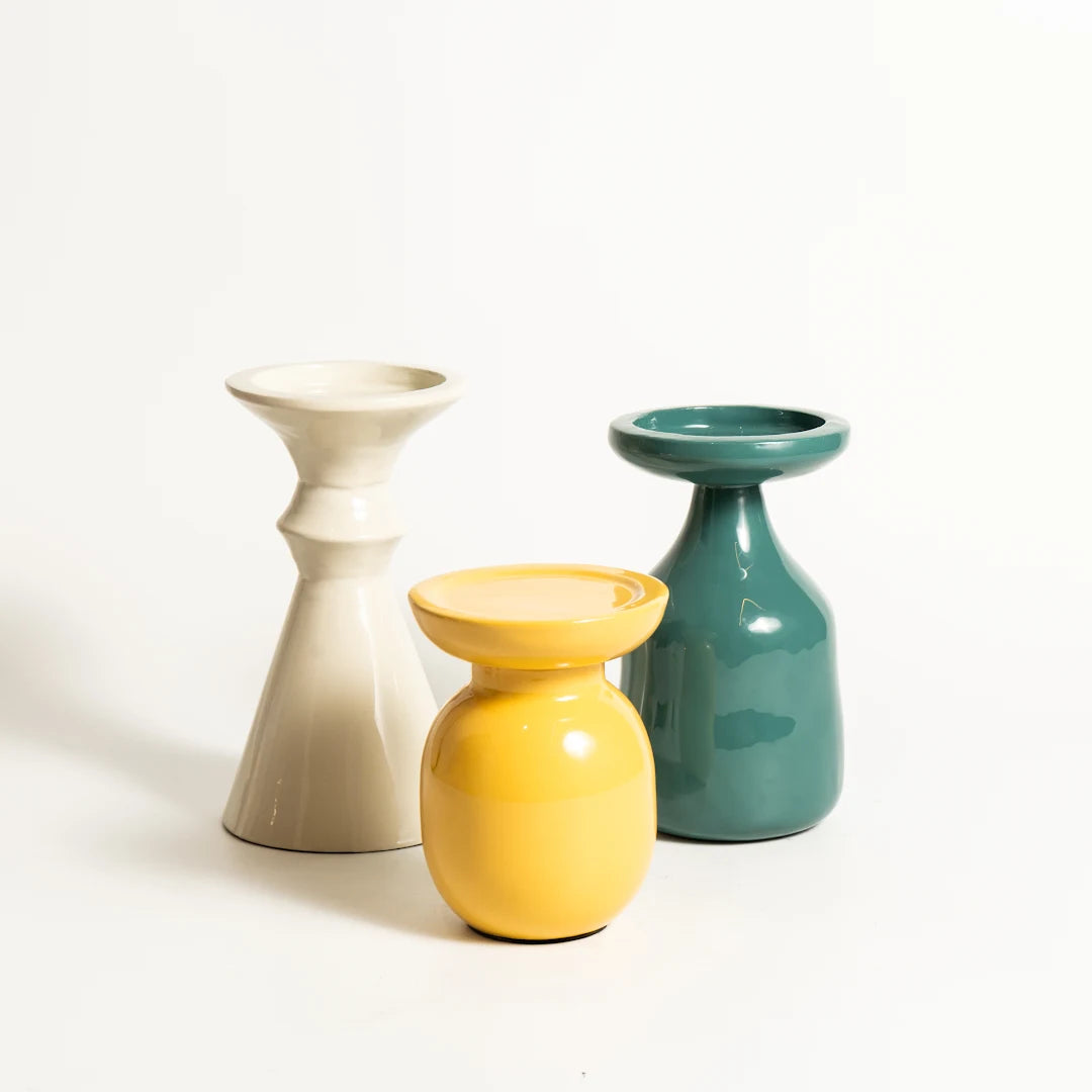 SET OF 3 PILLAR HOLDER