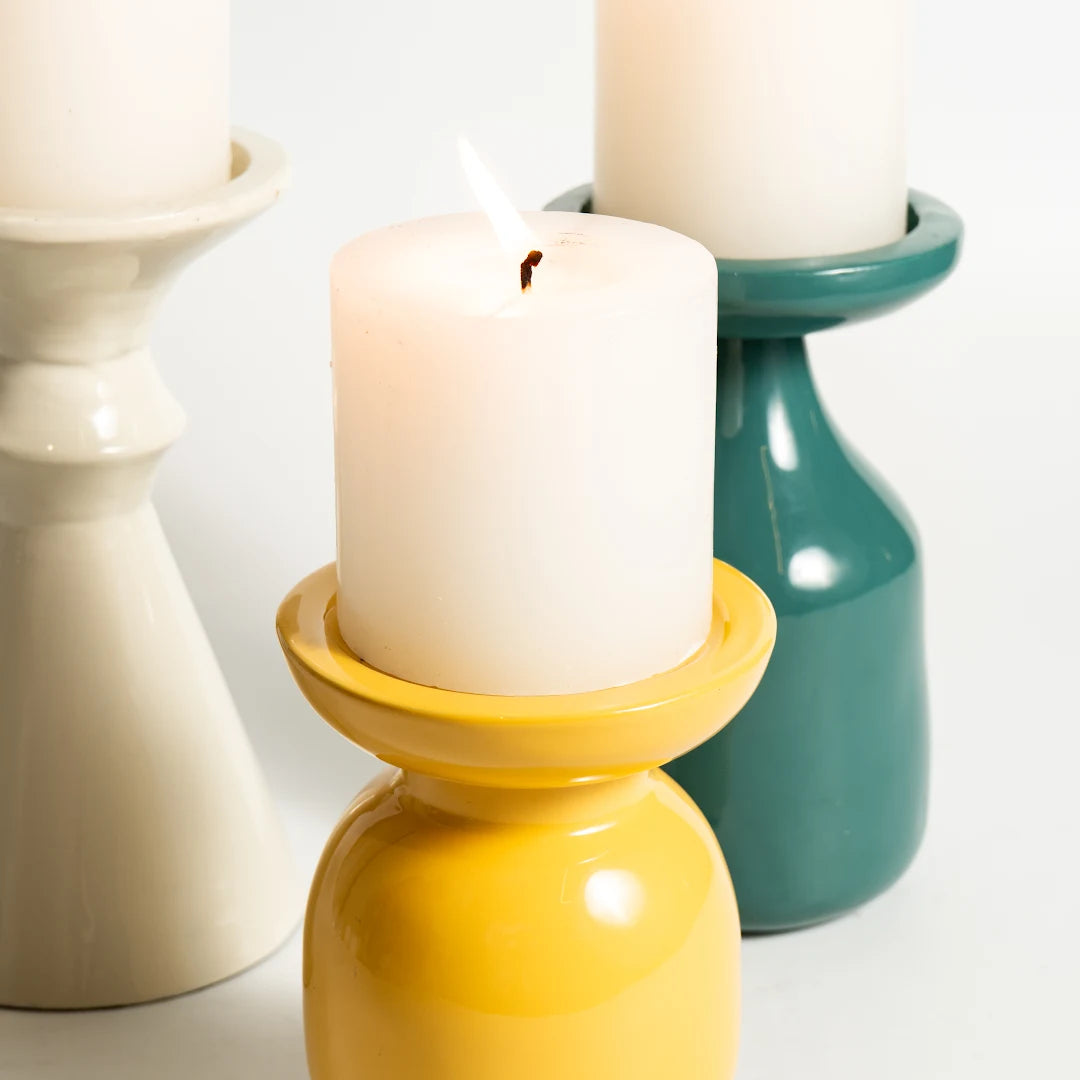 SET OF 3 PILLAR HOLDER