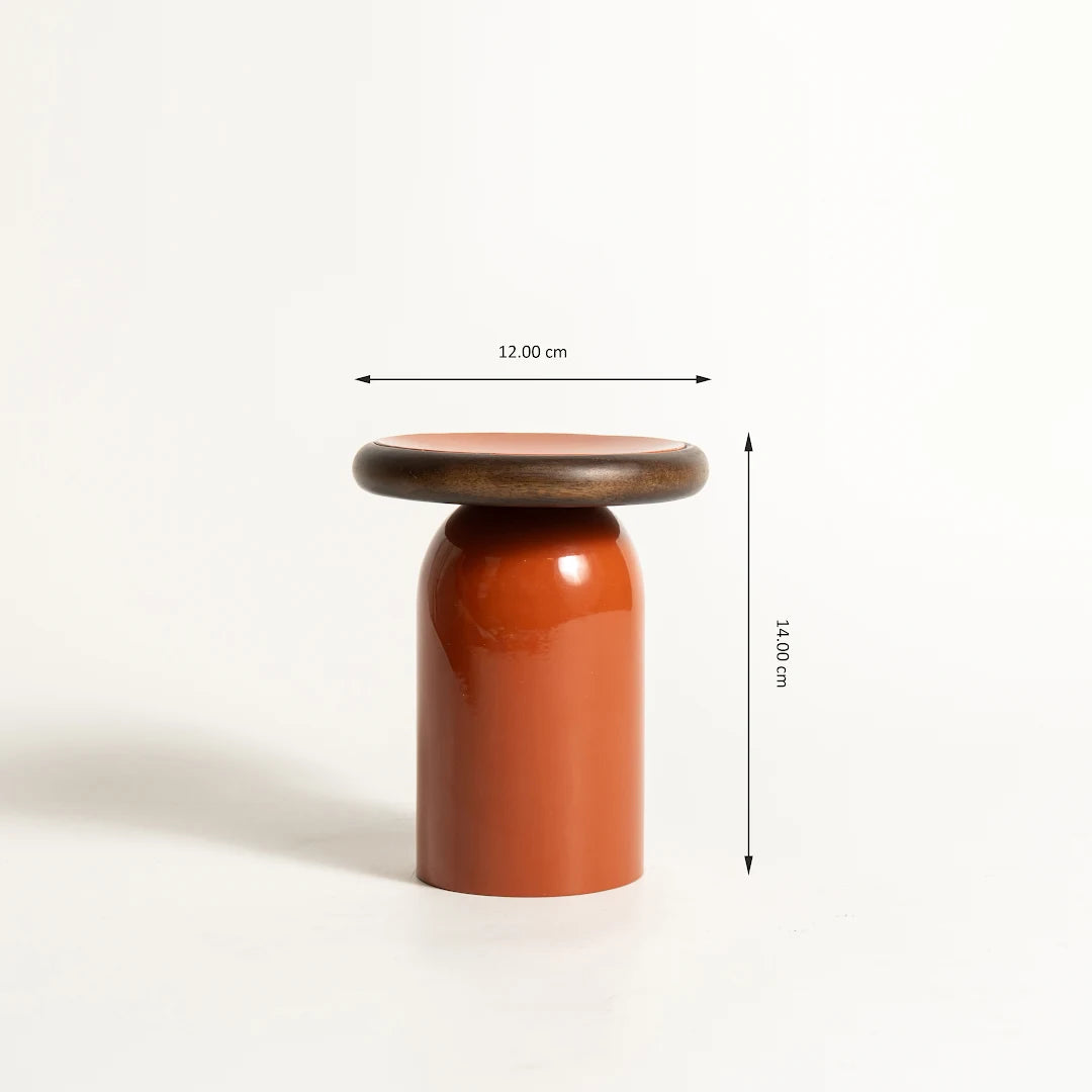 SET OF 3 PILLAR HOLDER WITH WOOD