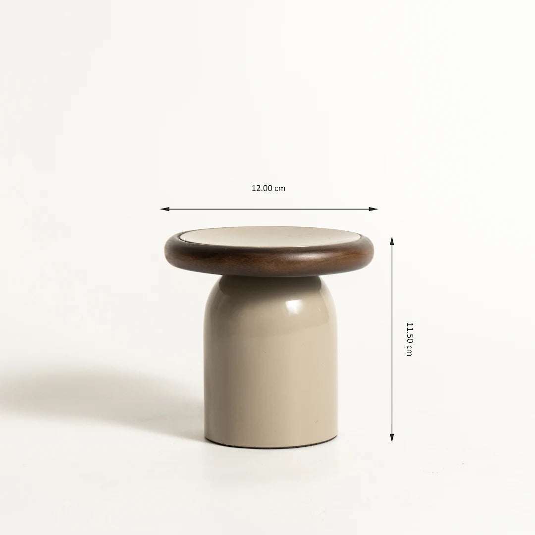 SET OF 3 PILLAR HOLDER WITH WOOD