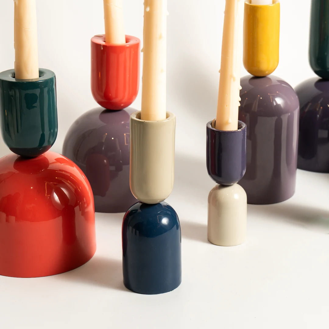 SET OF 8 TAPER CANDLE HOLDER