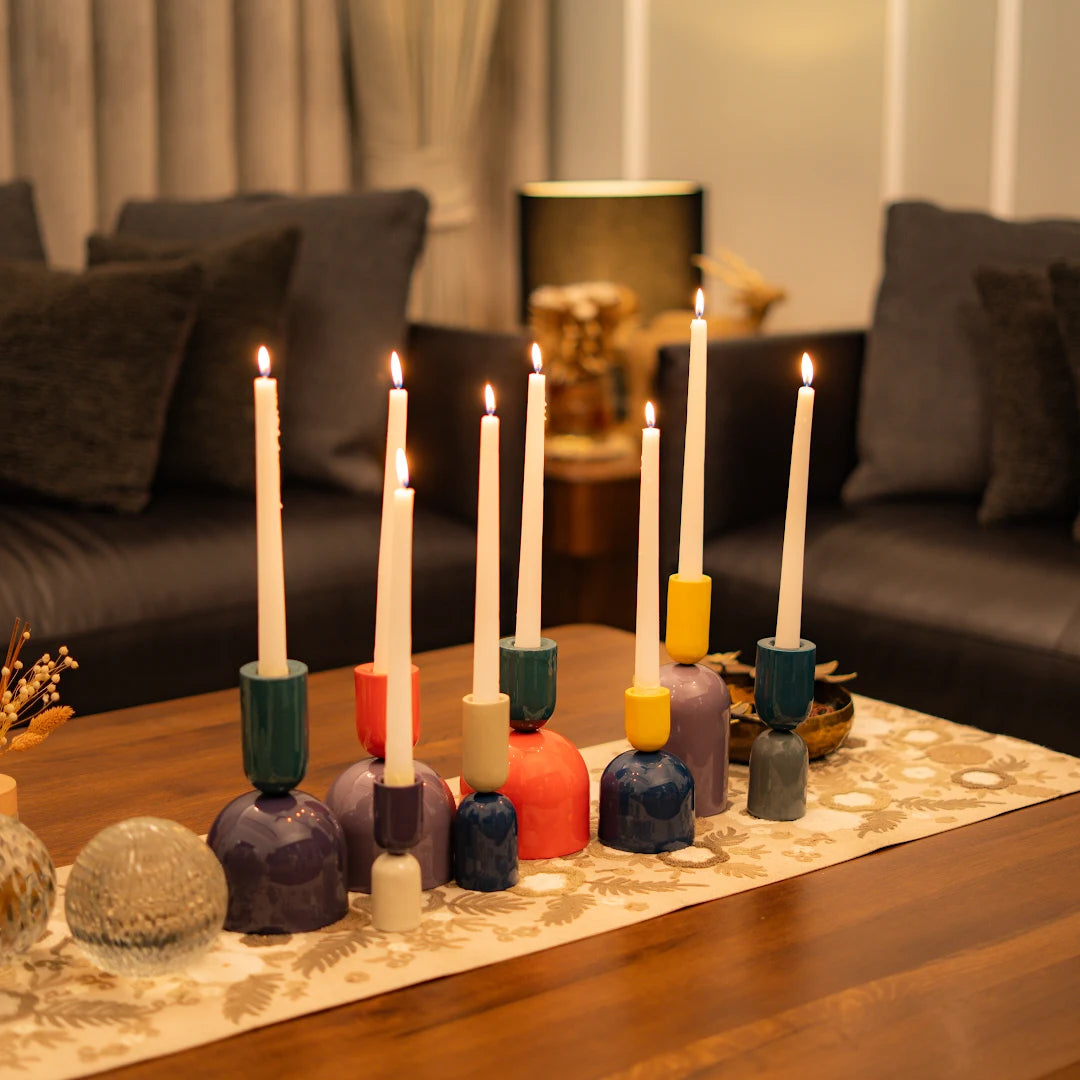 SET OF 8 TAPER CANDLE HOLDER