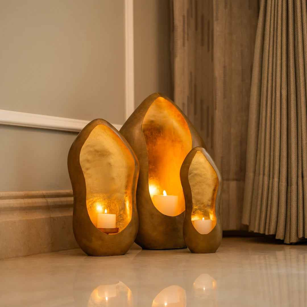 SET OF 3 FLOOR PILLAR HOLDER