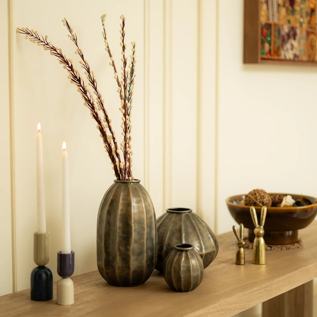 SET OF 3 VASES