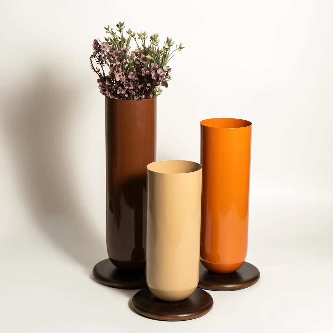 SET OF 3 VASES