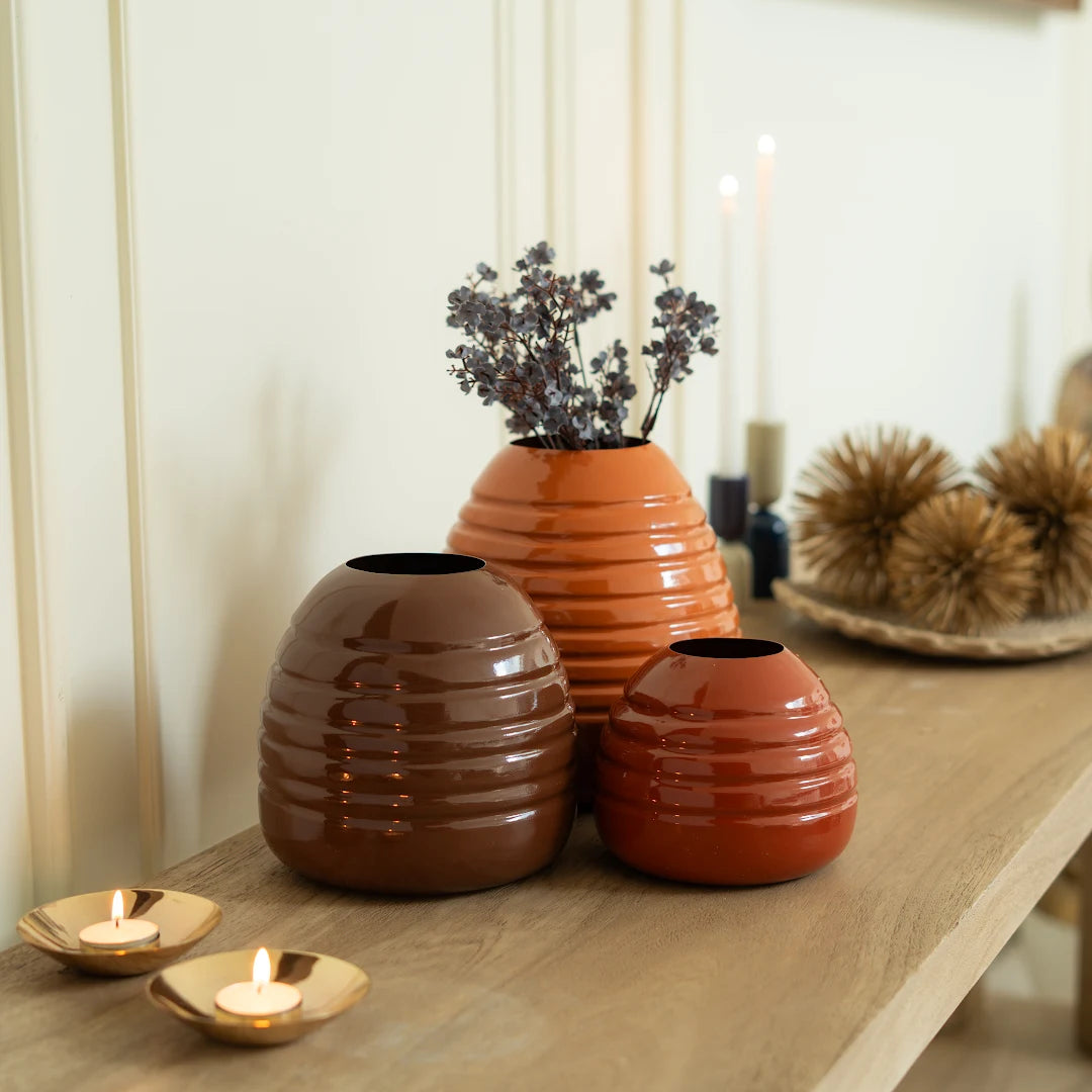 SET OF 3 VASES