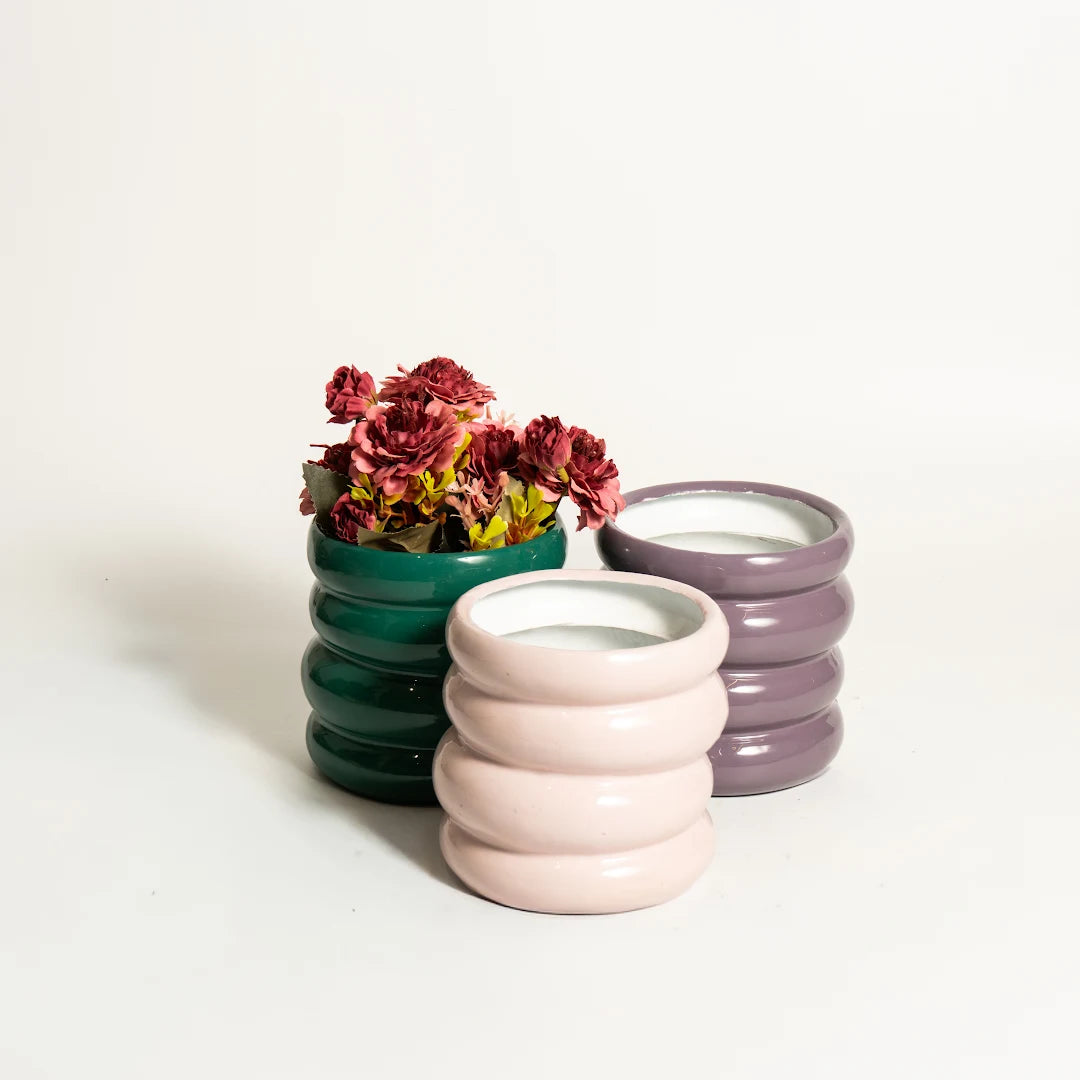 SET OF 3 VASES
