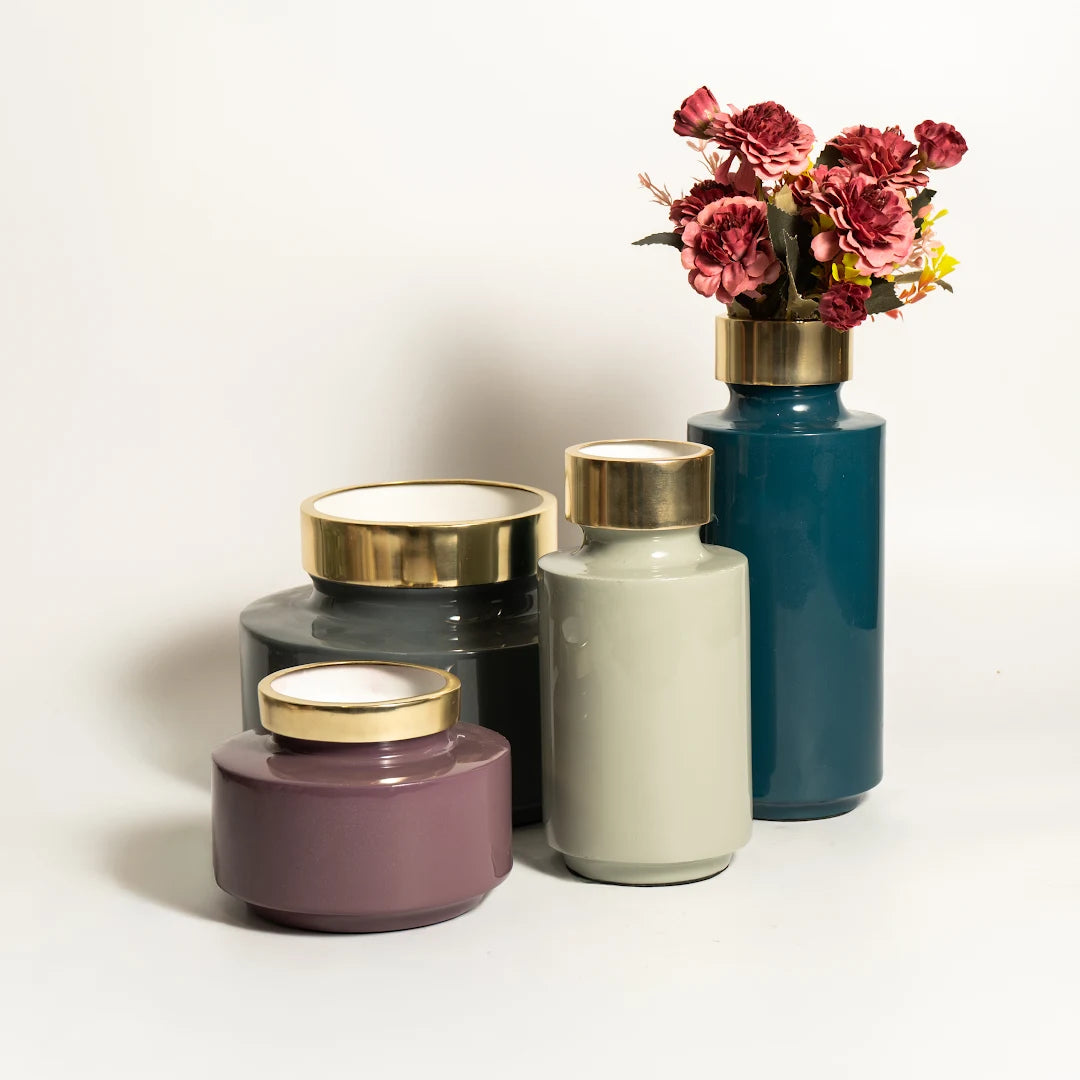 SET OF 4 VASES