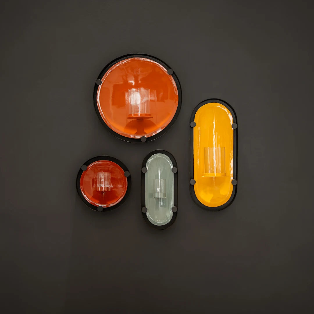 SET OF 4 WALL T-LIGHT HOLDER