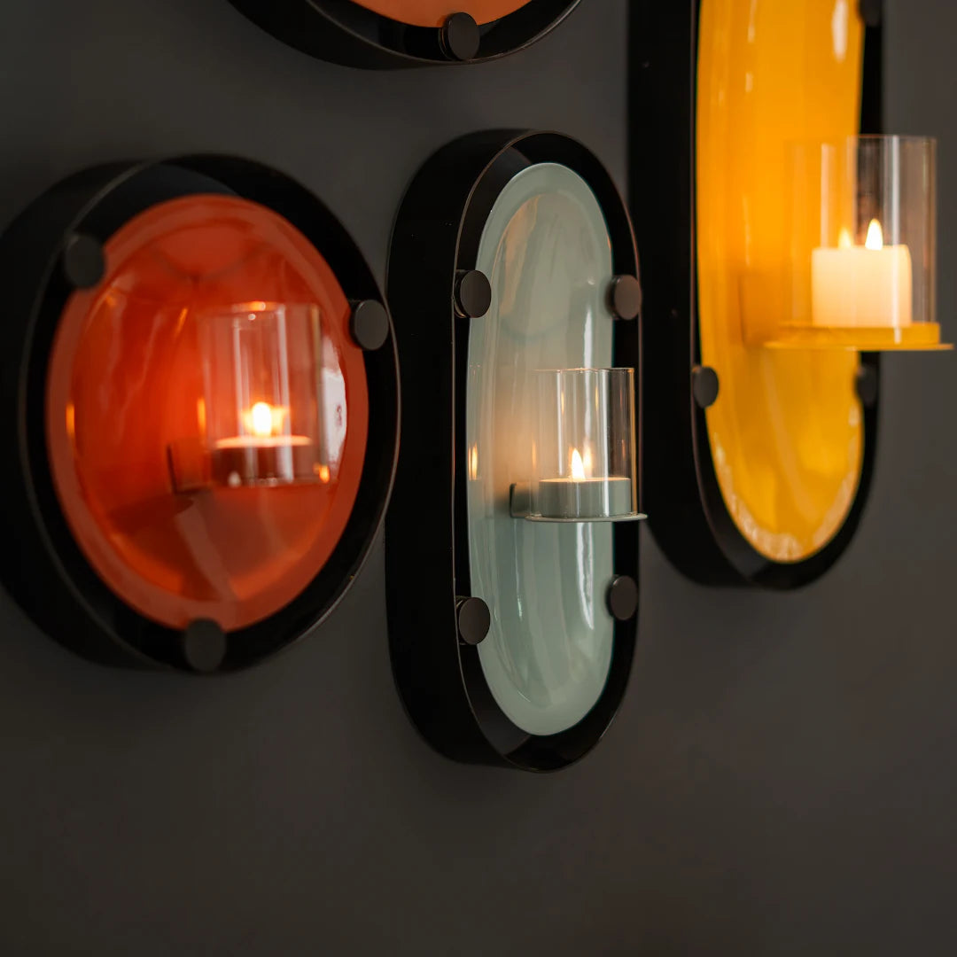 SET OF 4 WALL T-LIGHT HOLDER