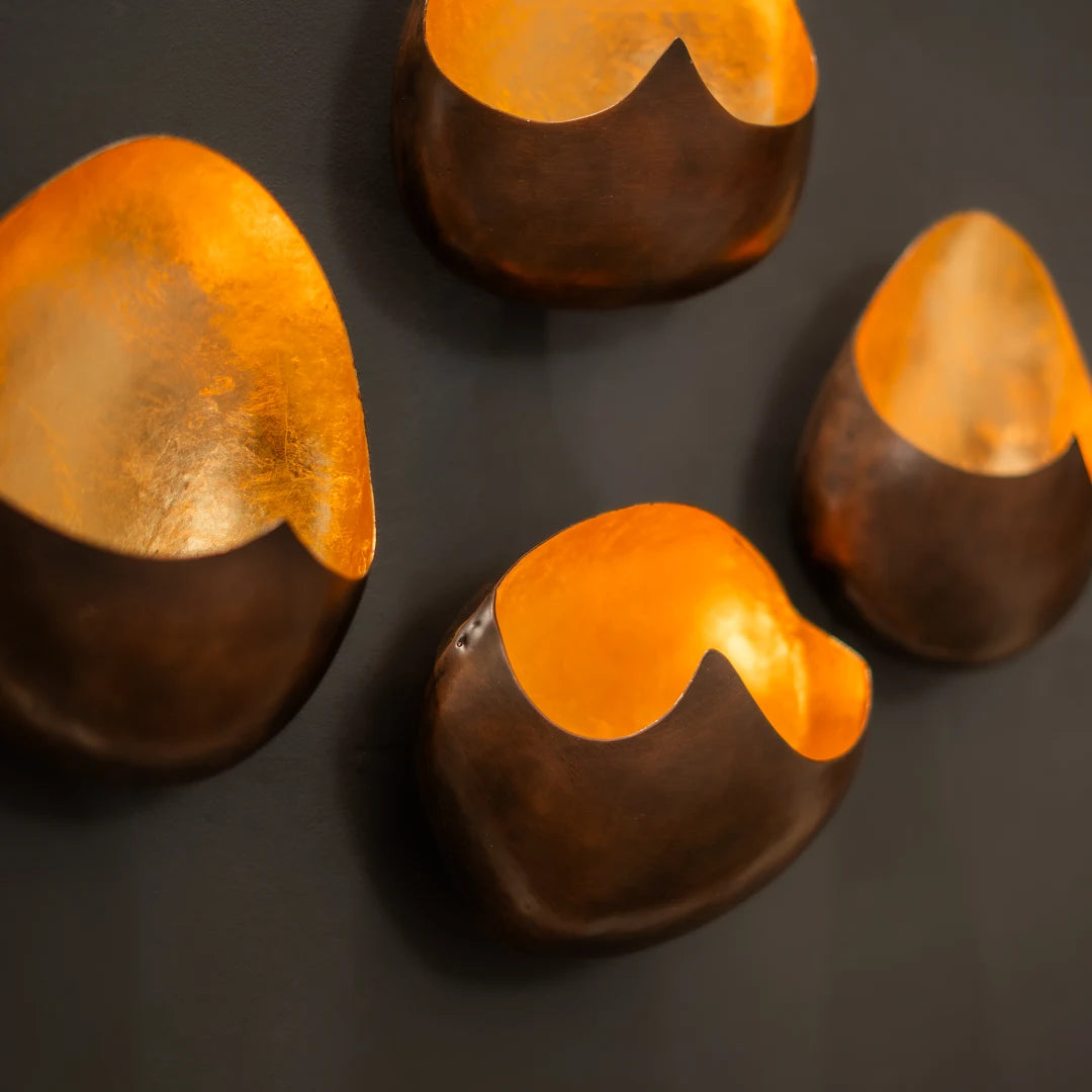 SET OF 4 WALL T-LIGHT HOLDER
