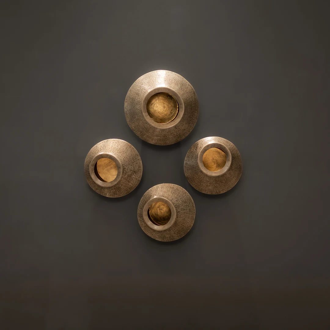 SET OF 4 WALL T-LIGHT HOLDER