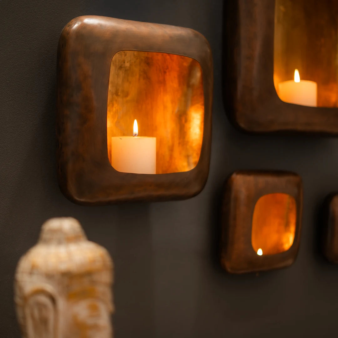 SET OF 8 WALL T-LIGHT HOLDER