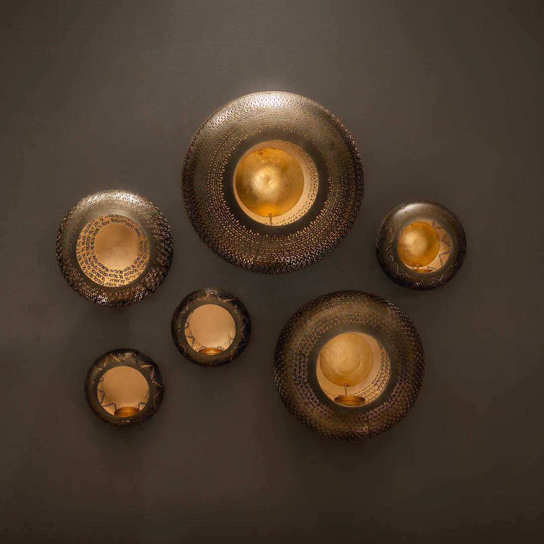 SET OF 6 WALL T-LIGHT HOLDER