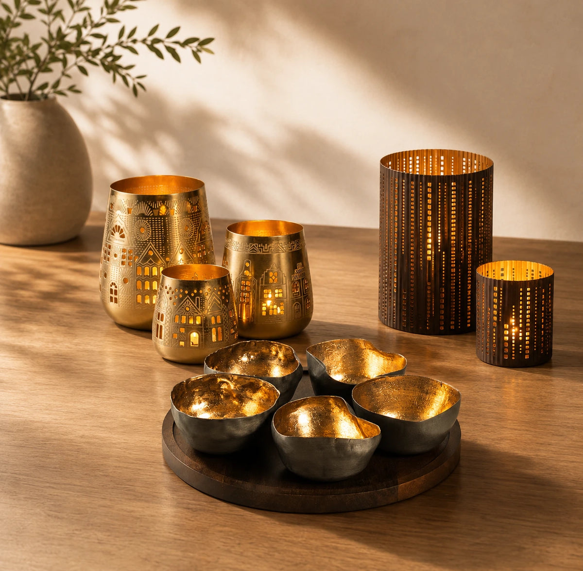 SET OF 3 T-LIGHT HOLDER