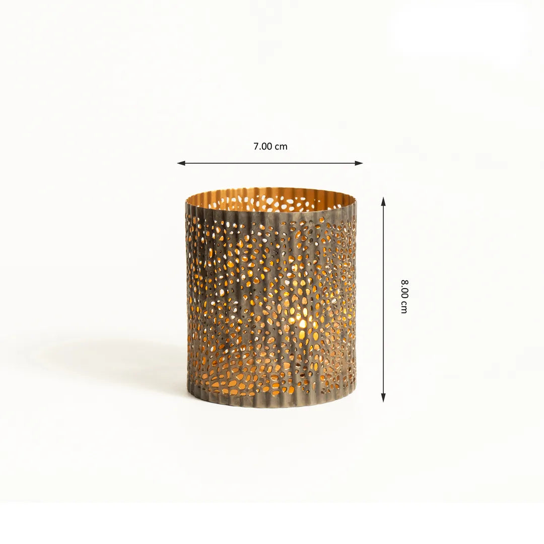 PLATTER WITH SET OF 7 T-LIGHT HOLDER
