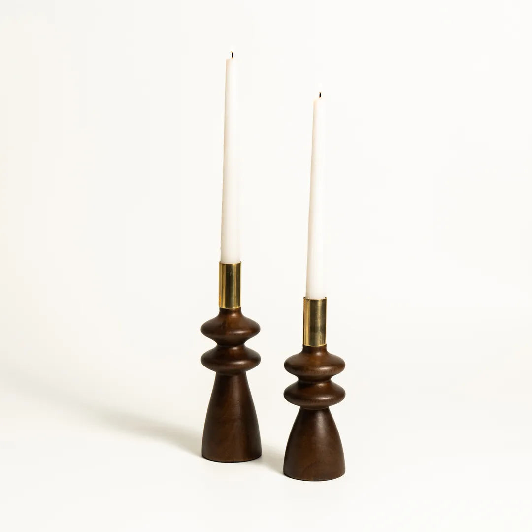 SET OF 2 TAPER CANDLE HOLDER