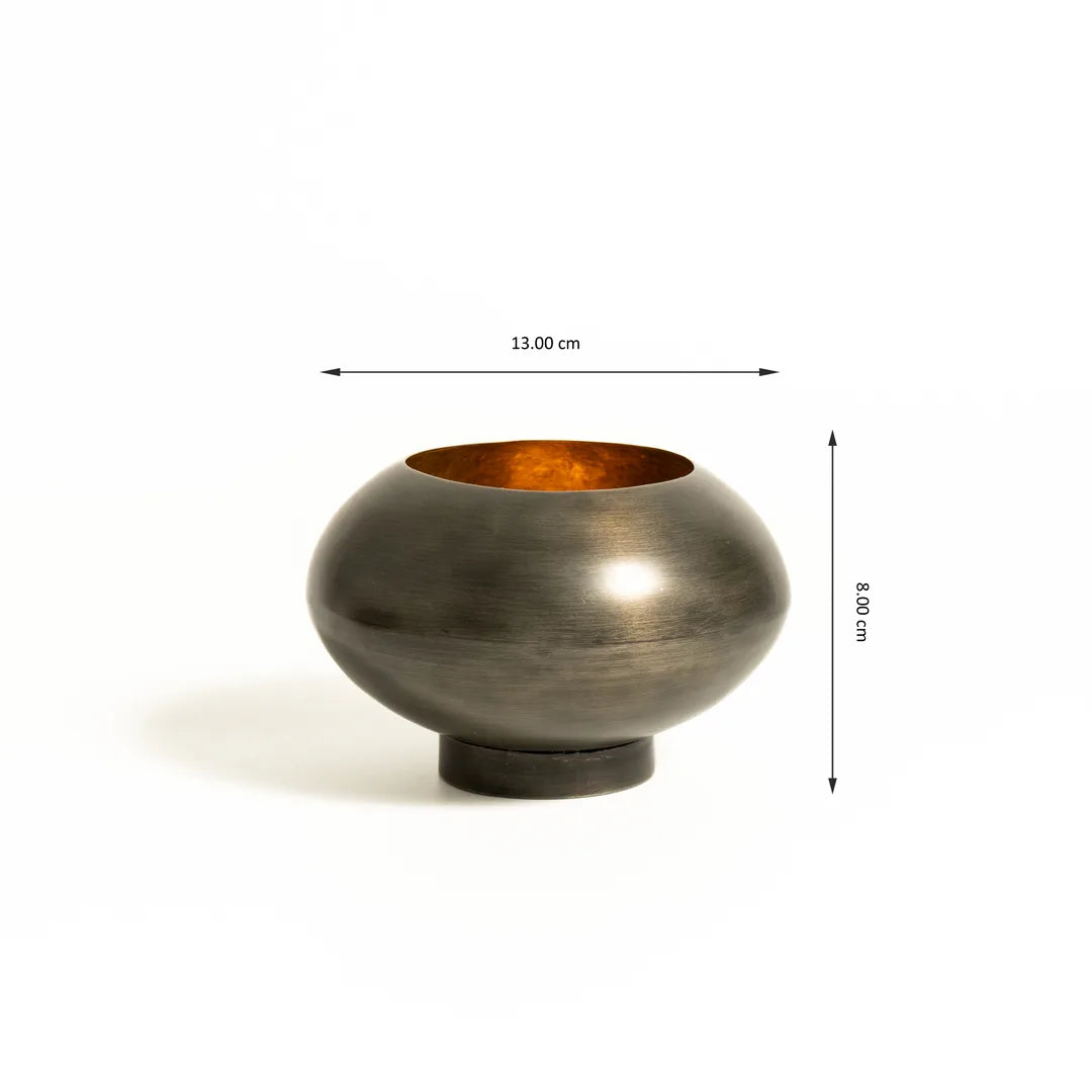 PLATTER WITH SET OF 3 T-LIGHT HOLDER