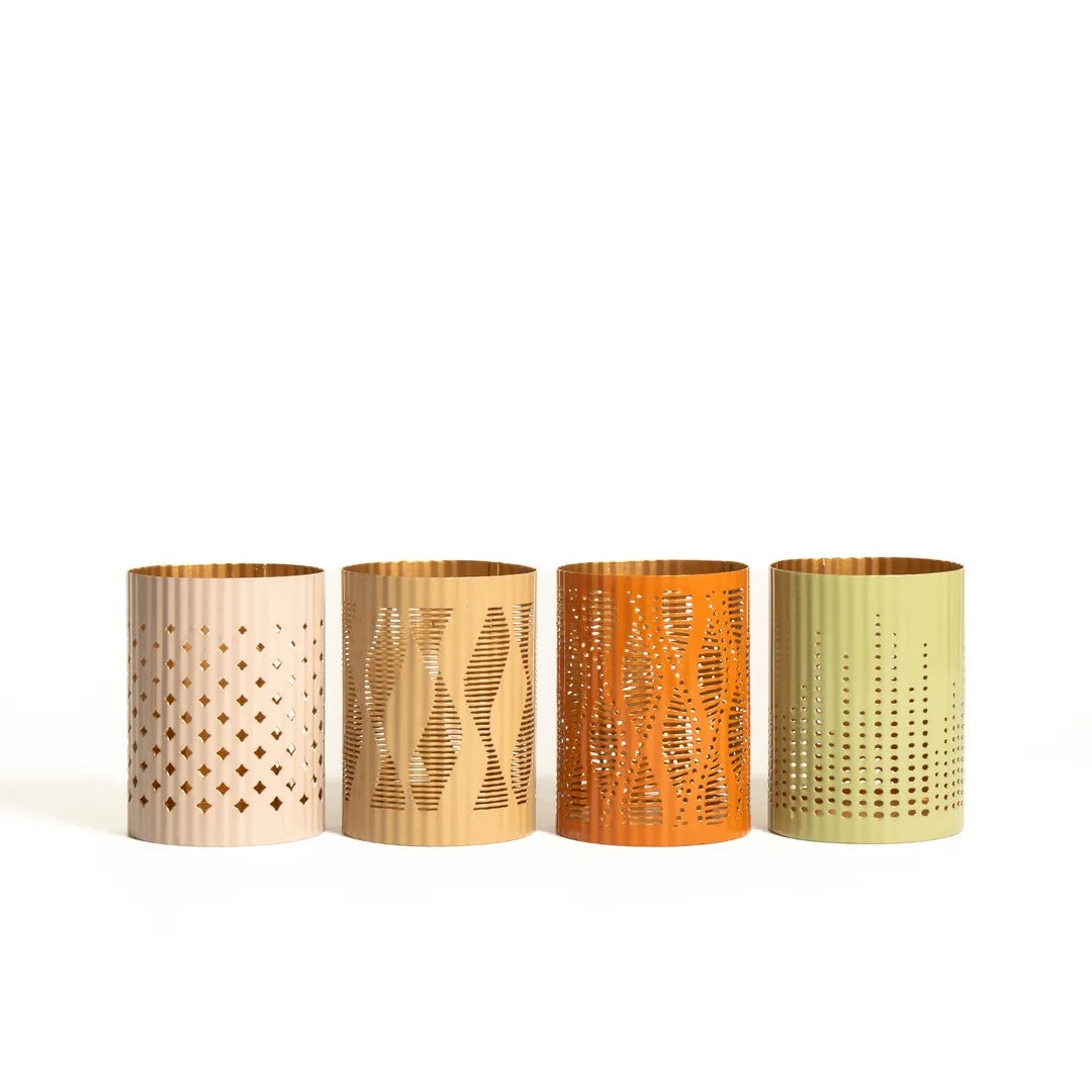 PLATTER WITH SET OF 7 T-LIGHT HOLDER