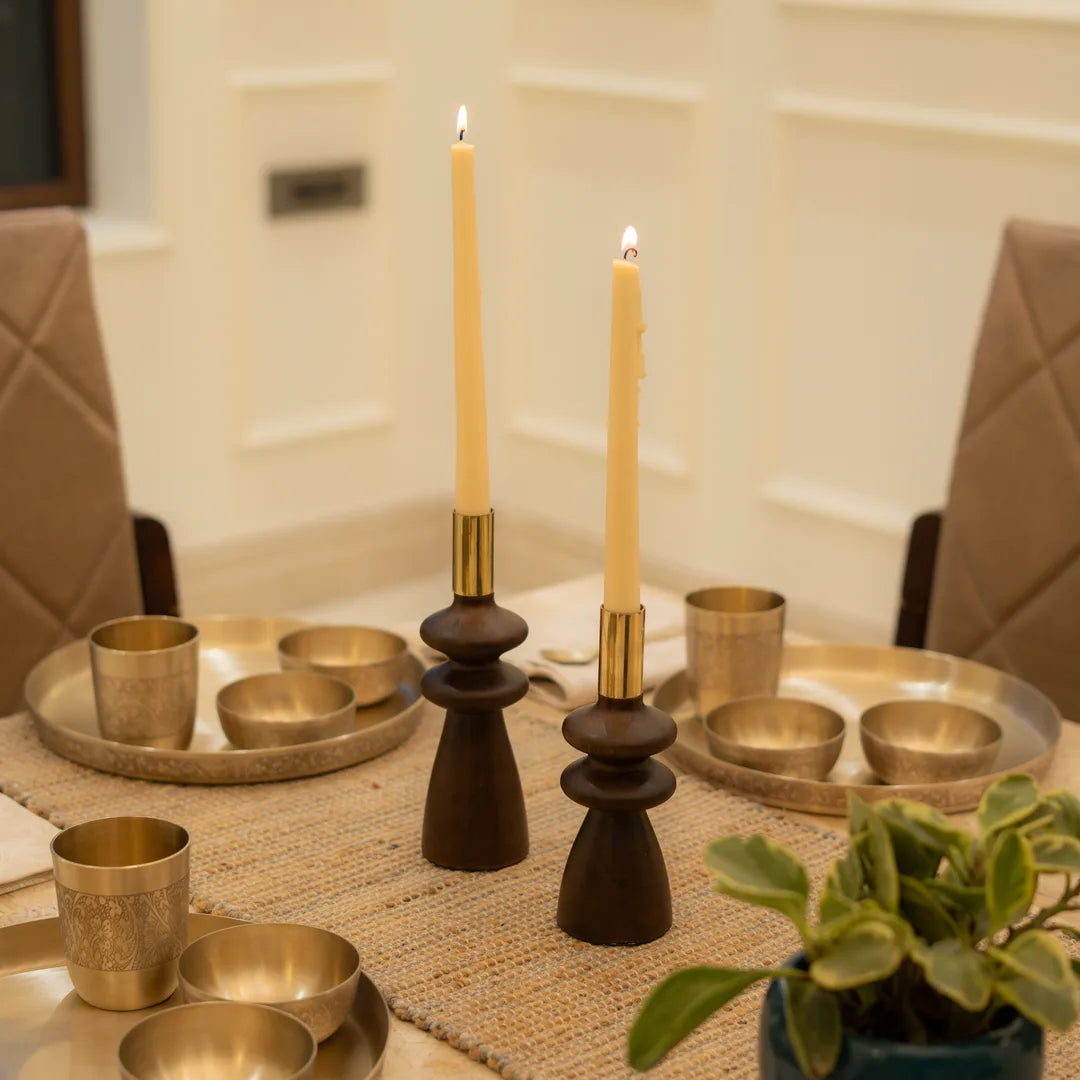 SET OF 2 TAPER CANDLE HOLDER