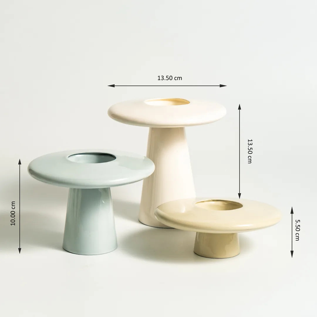 SET OF 3 PILLAR CANDLE HOLDER