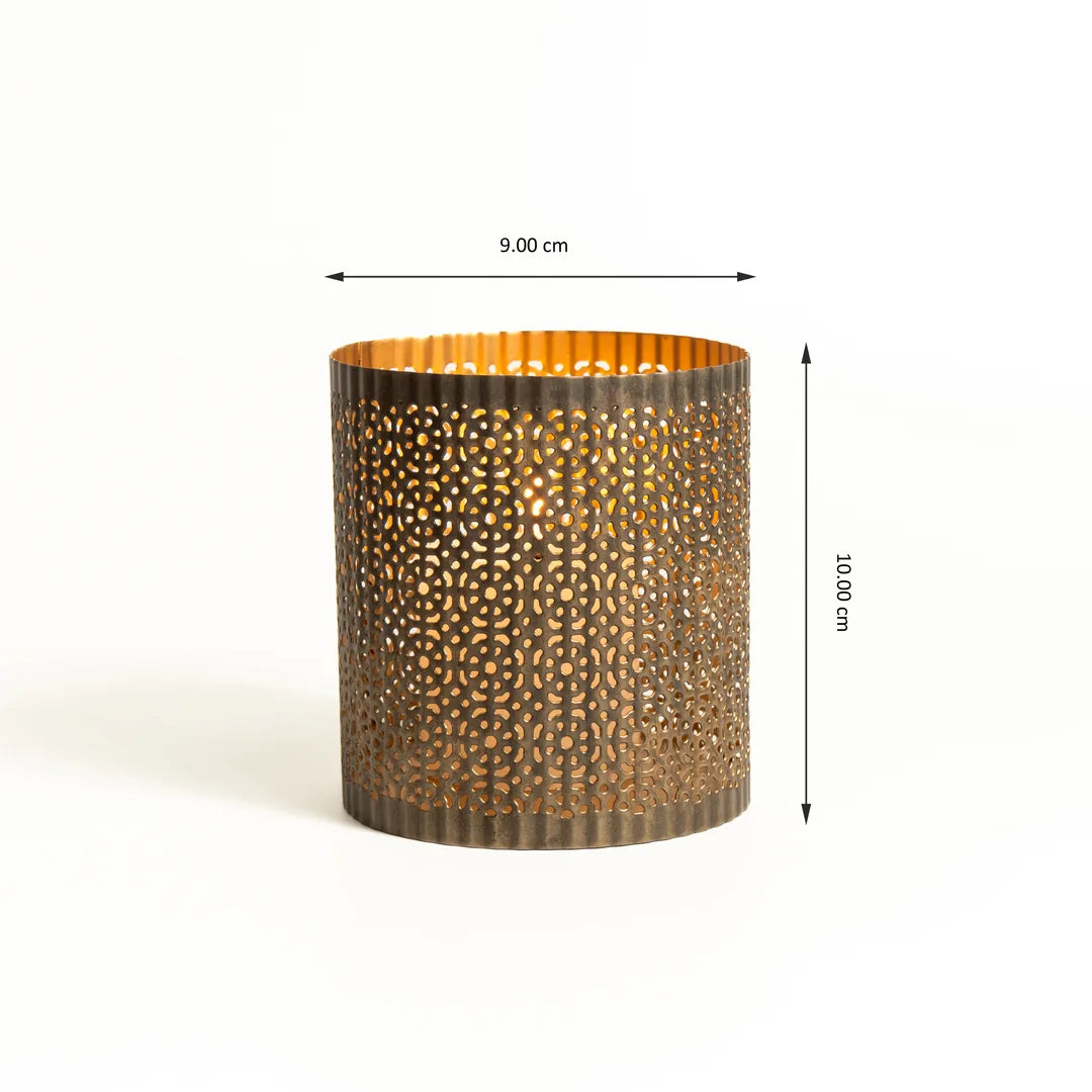 PLATTER WITH SET OF 7 T-LIGHT HOLDER