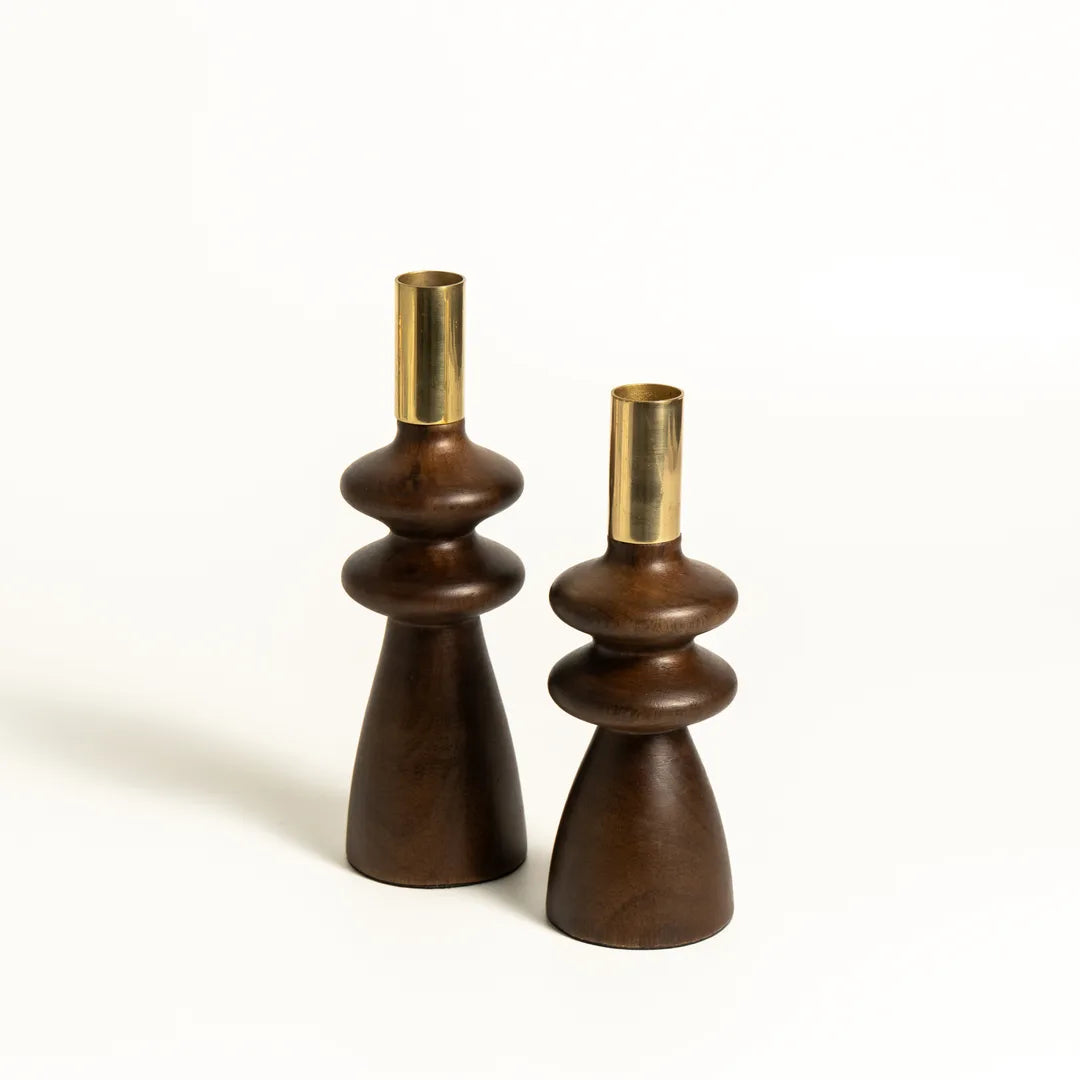 SET OF 2 TAPER CANDLE HOLDER