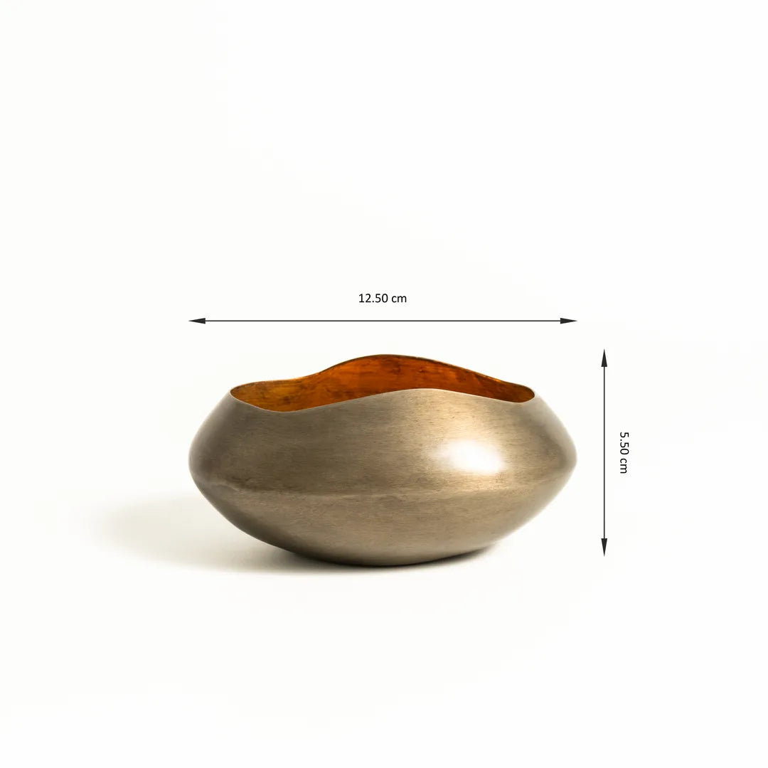 PLATTER WITH SET OF 4 T-LIGHT HOLDER