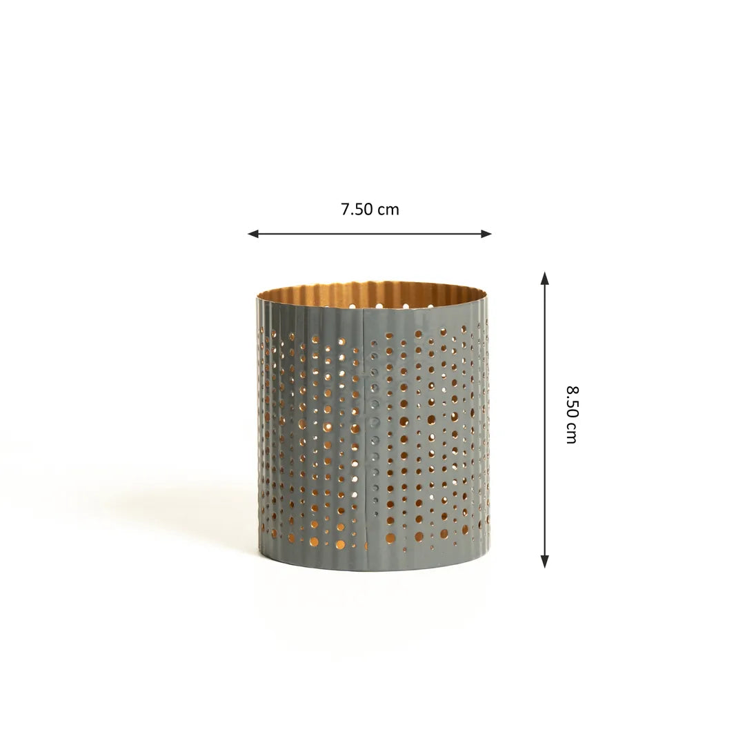 PLATTER WITH SET OF 7 T-LIGHT HOLDER